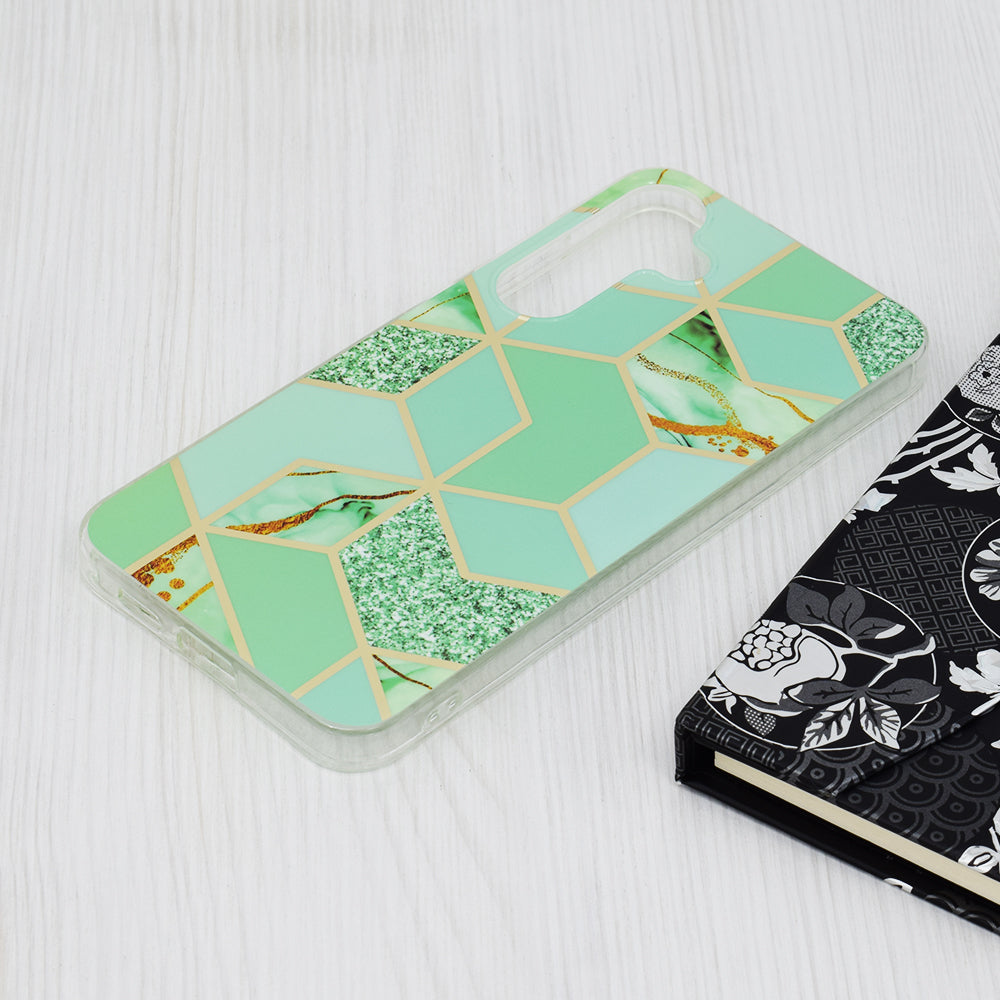 Techsuit - Marble Series - Galaxy S24 Plus - Green Hex
