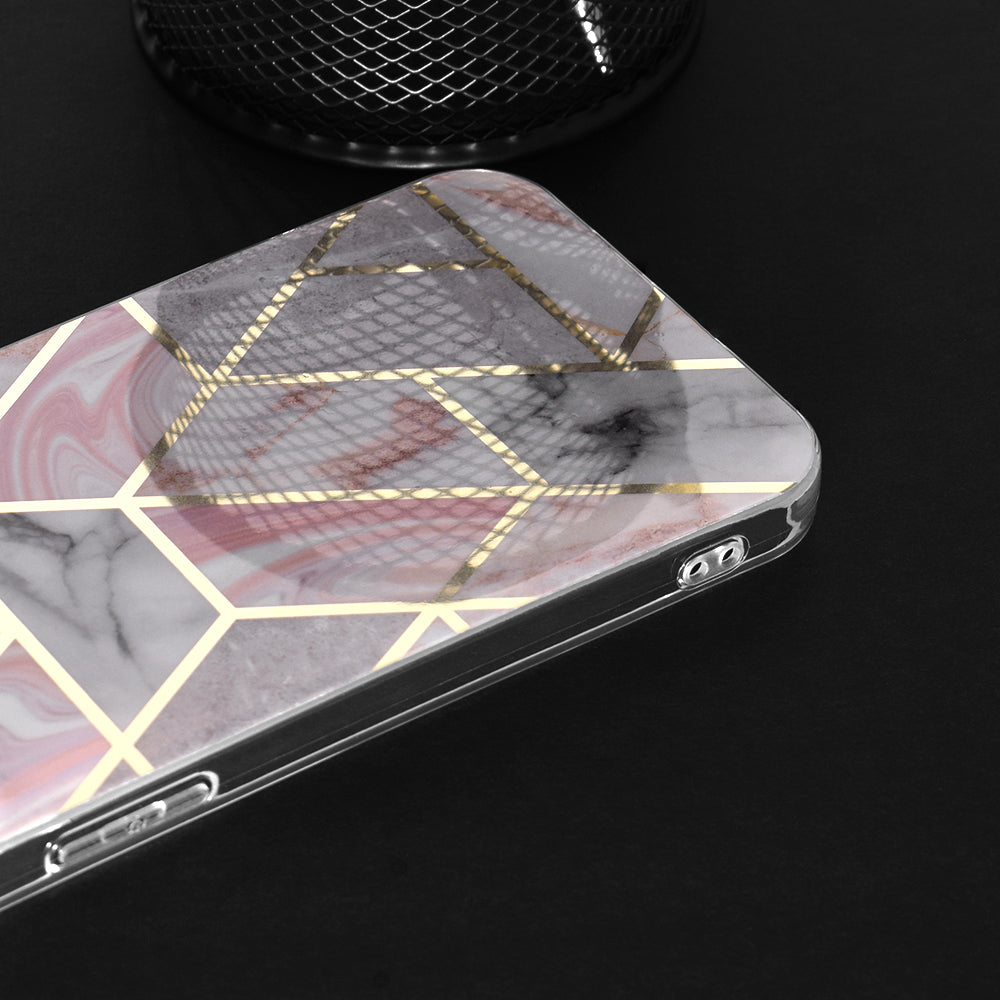 Techsuit - Marble Series - Galaxy S24 Plus - Pink Hex