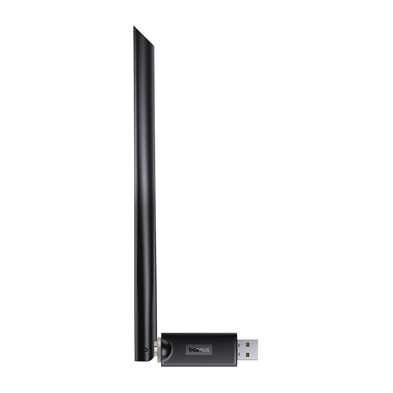 Baseus - Adapter Wi-Fi with Antenna FastJoy (B01317600111-00) - USB 2.0, 150Mbps, Windows/Linux - Black