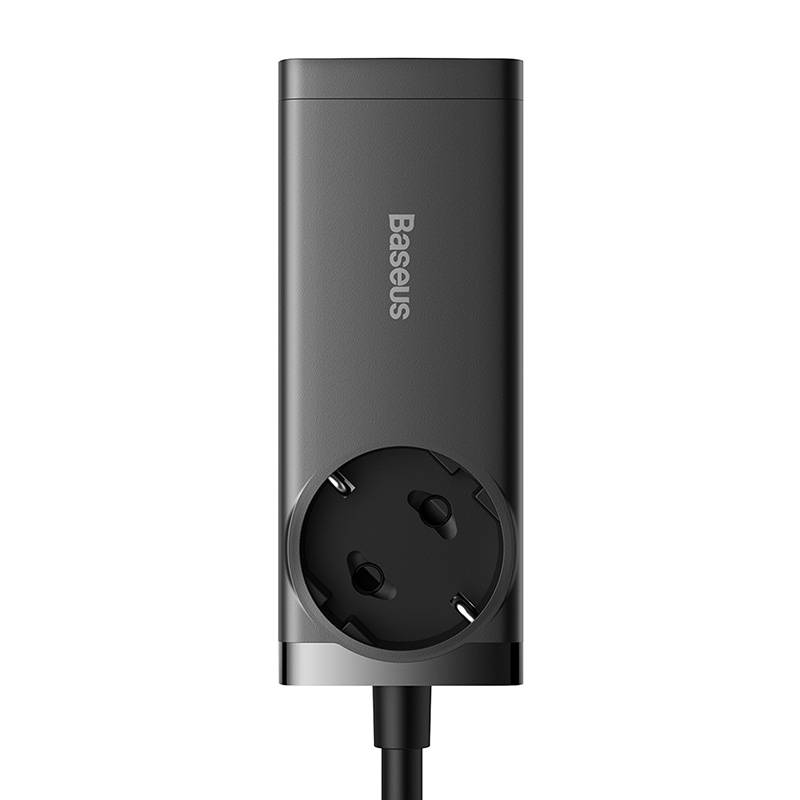 Baseus - Wall Charger/Powerstrip (PSZM000401) - GaN3 Pro, 2xUSB, 2xUSB-C, AC, 100W - Black