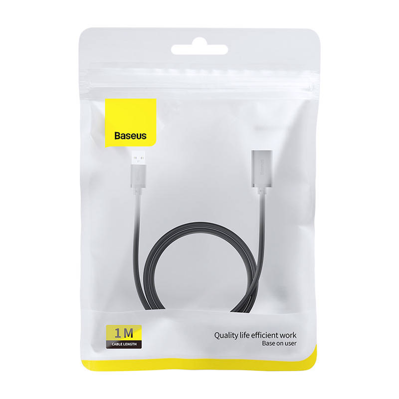 Baseus - Extension Cable AirJoy Series (B00631103111-00) - USB Male to Female USB 3.0, 1m - Black