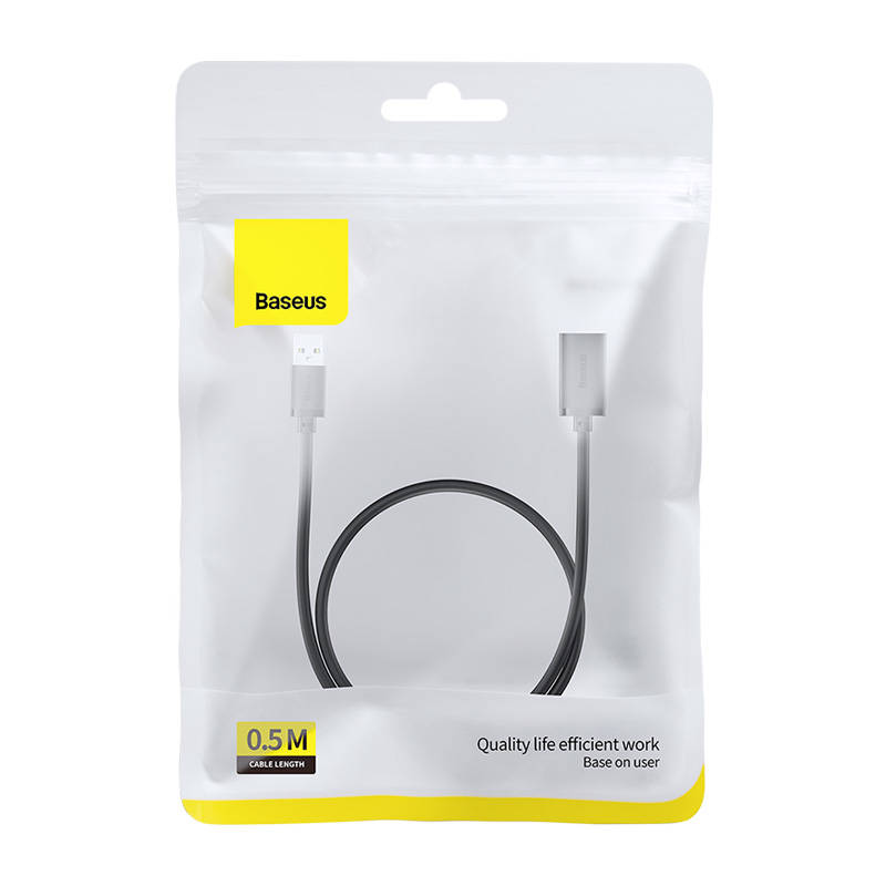 Baseus - Extension Cable AirJoy Series (B00631103111-01) - USB Male to Female USB 3.0, 0.5m - Black