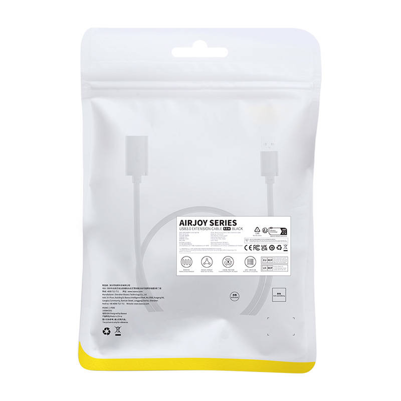 Baseus - Extension Cable AirJoy Series (B00631103111-01) - USB Male to Female USB 3.0, 0.5m - Black