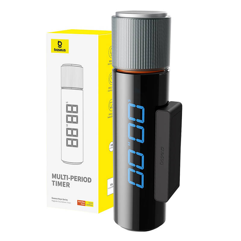 Baseus - Rotation Countdown Timer Heyo (L60448003111-00) - with Digital Display, 40-80dB - Black