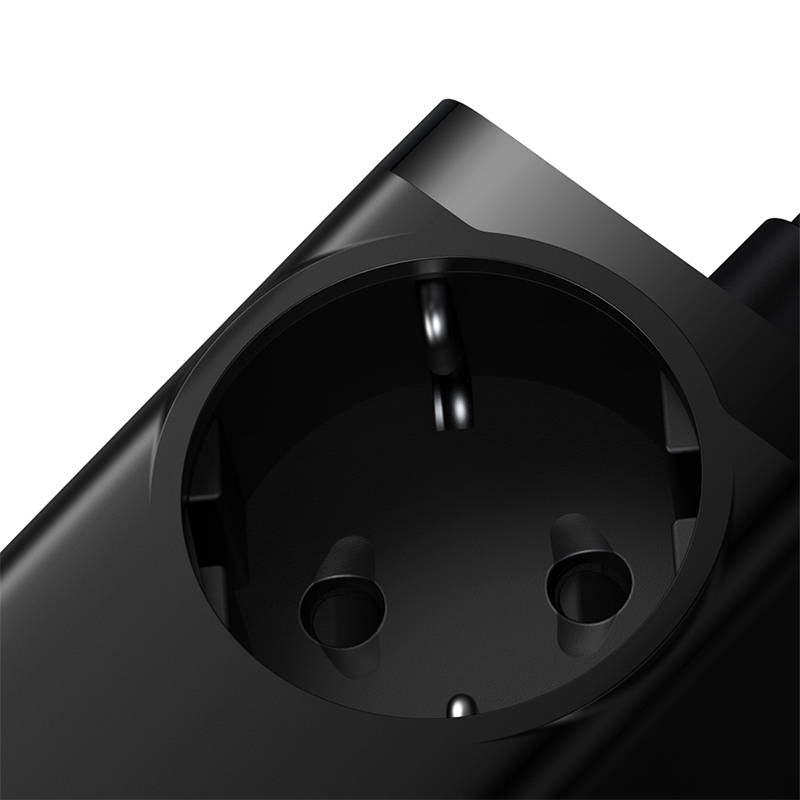 Baseus - Extension Cord (PSZM000901) - Powerstrip GaN3 Pro 2xUSB + 2xUSB-C + AC, 65W - Black