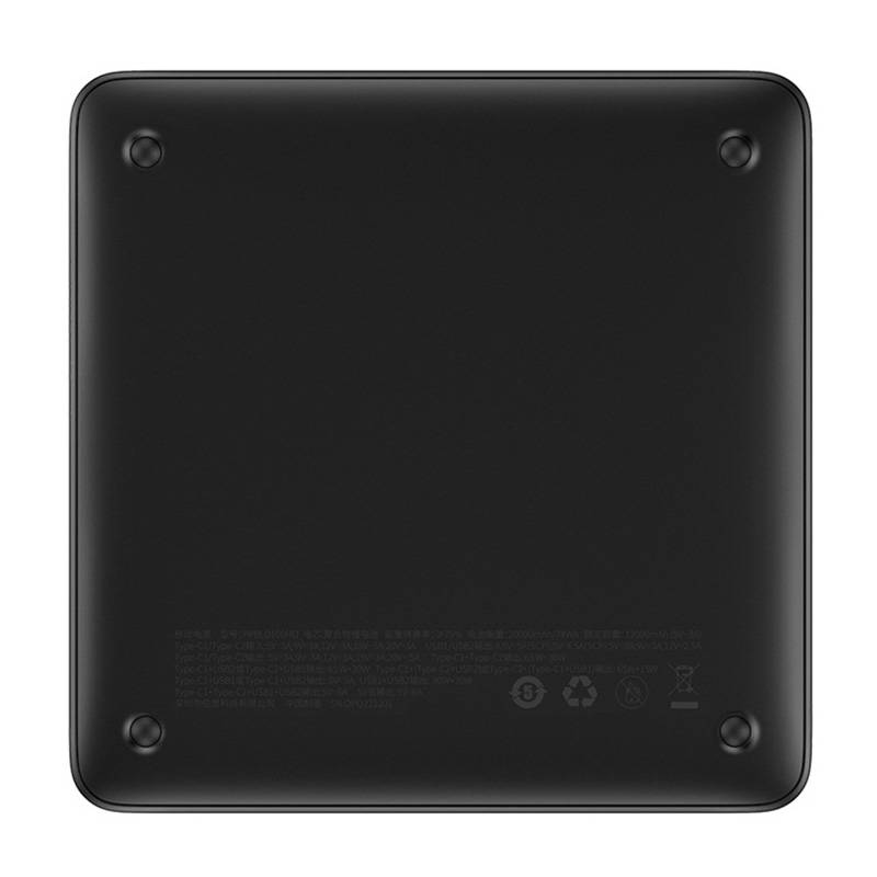 Baseus - Power Bank Blade HD (PPBL000301) - 2xUSB, 2xUSB-C, 20000mAh with Cable USB-C, Fast Charge, 100W - Black