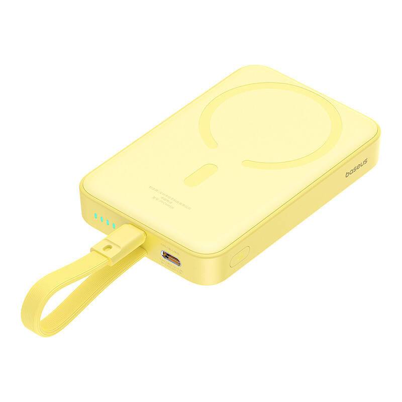 Baseus - Power Bank Magnetic Mini (P10022109Y23-00) - MagSafe, USB-C, 10000mAh, 20W - Yellow