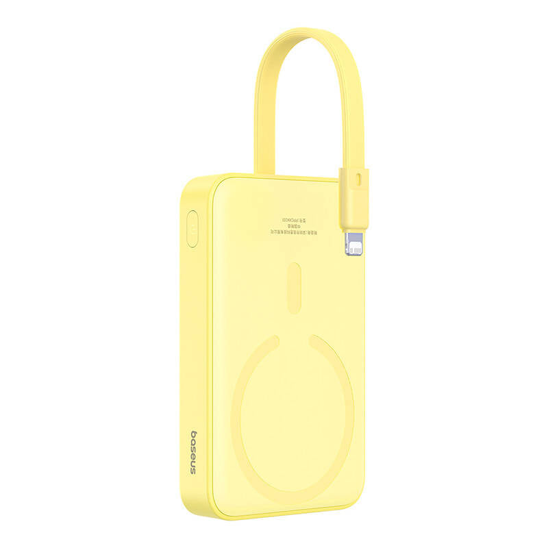Baseus - Power Bank Magnetic Mini (P10022109Y23-00) - MagSafe, USB-C, 10000mAh, 20W - Yellow
