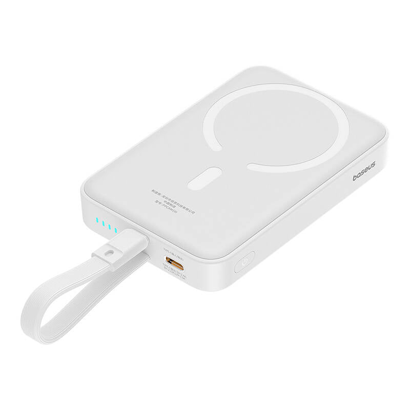 Baseus - Power Bank Magnetic Mini (P10022109223-00) - MagSafe, USB-C, 10000mAh, 20W - White