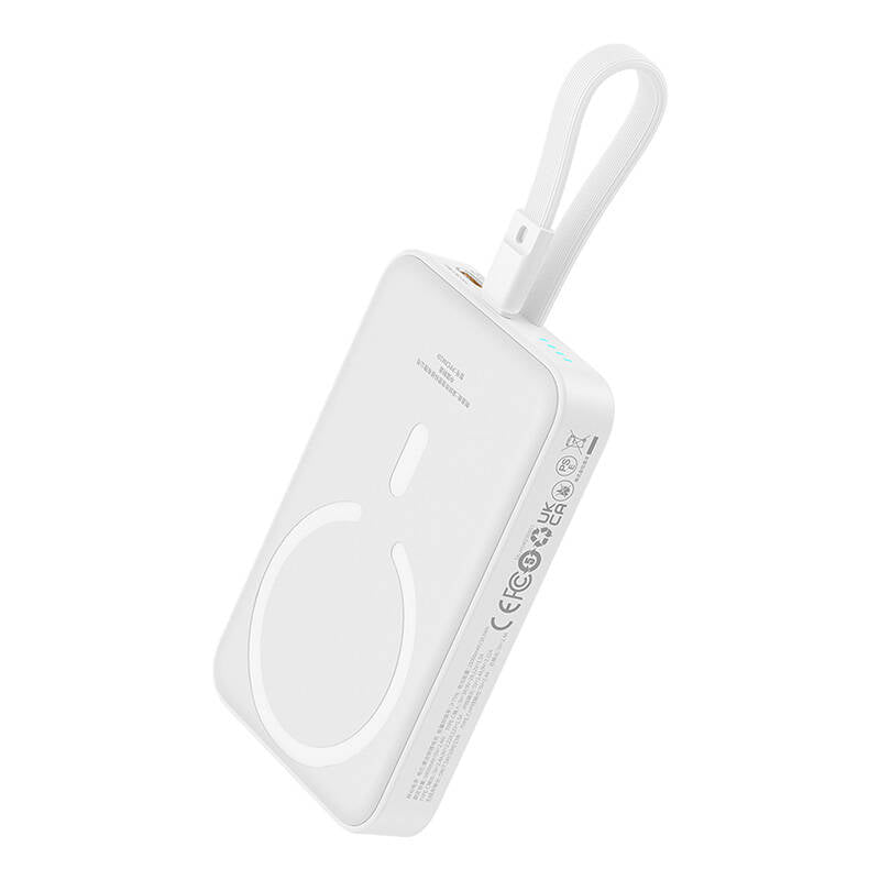 Baseus - Power Bank Magnetic Mini (P10022109223-00) - MagSafe, USB-C, 10000mAh, 20W - White
