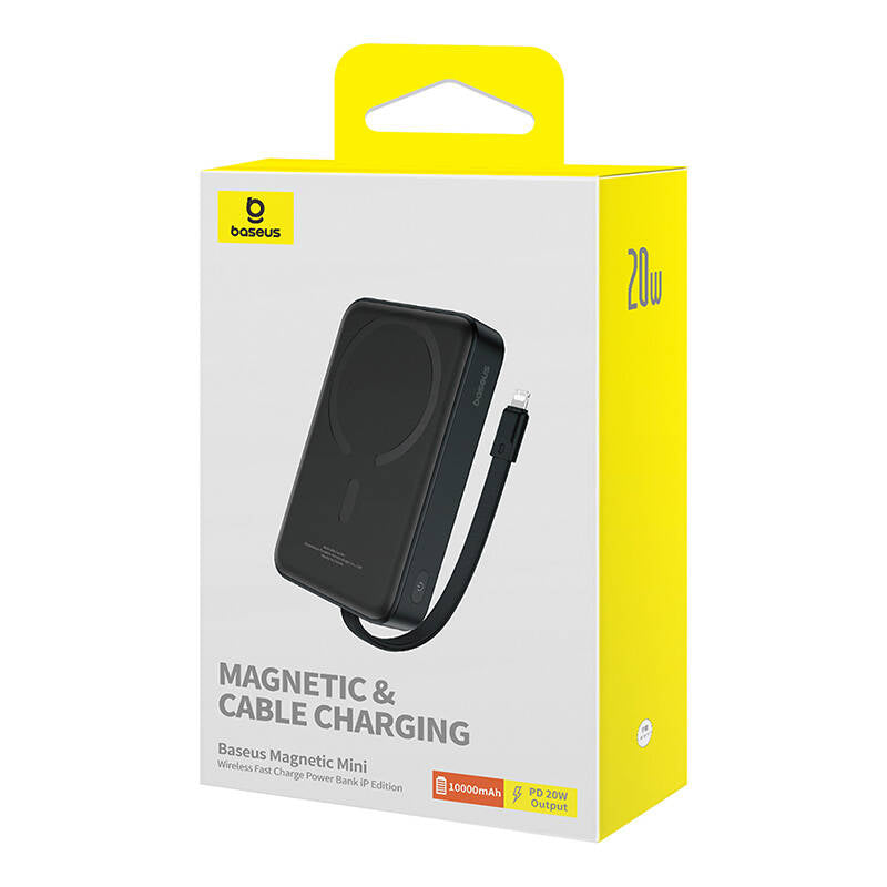 Baseus - Power Bank Magnetic Mini (P10022109113-00) - MagSafe, USB-C, 10000mAh, 20W - Black