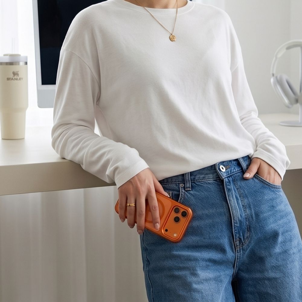 Θήκη Tech-Protect MAGMAT MagSafe CC iPhone 17 PRO MAX / 18 PRO MAX Cosmic Orange/Διάφανο - iPhone 17 Pro Max