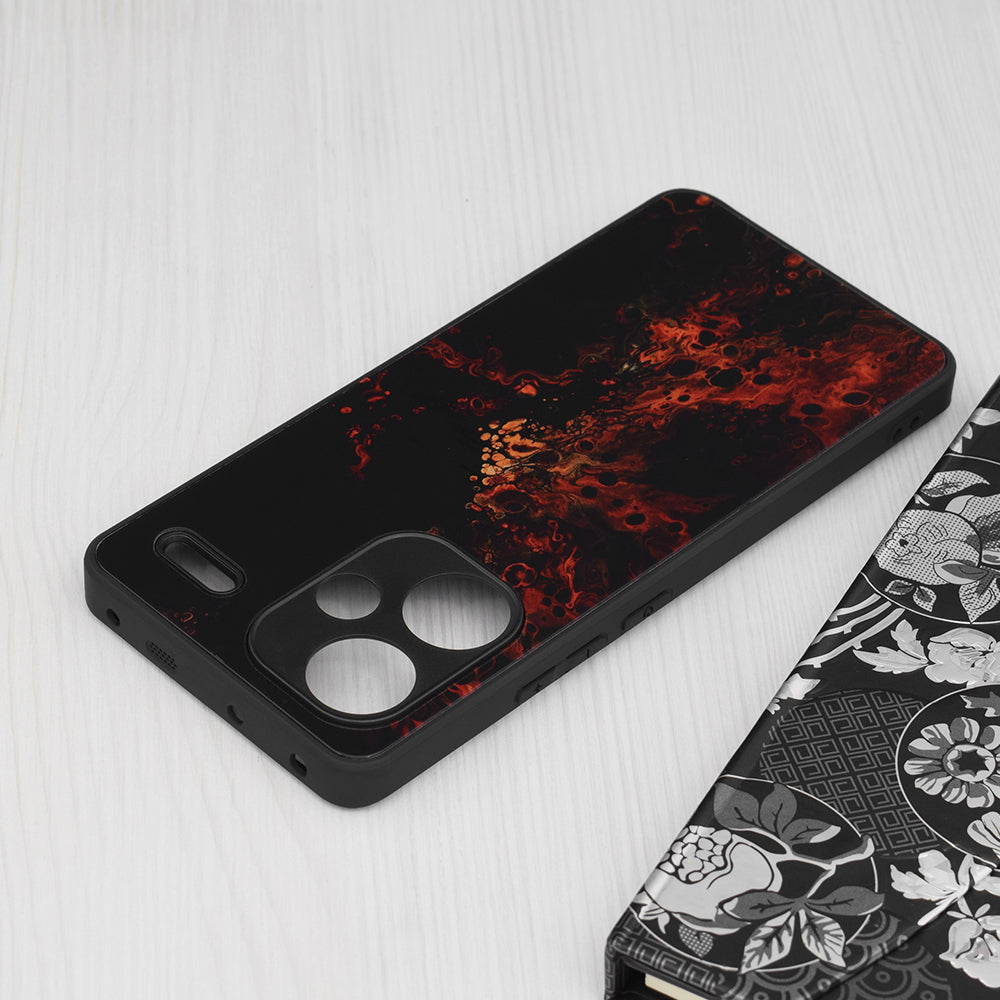 Techsuit - Glaze Series - Xiaomi Redmi Note 13 Pro+ 5G - Red Nebula