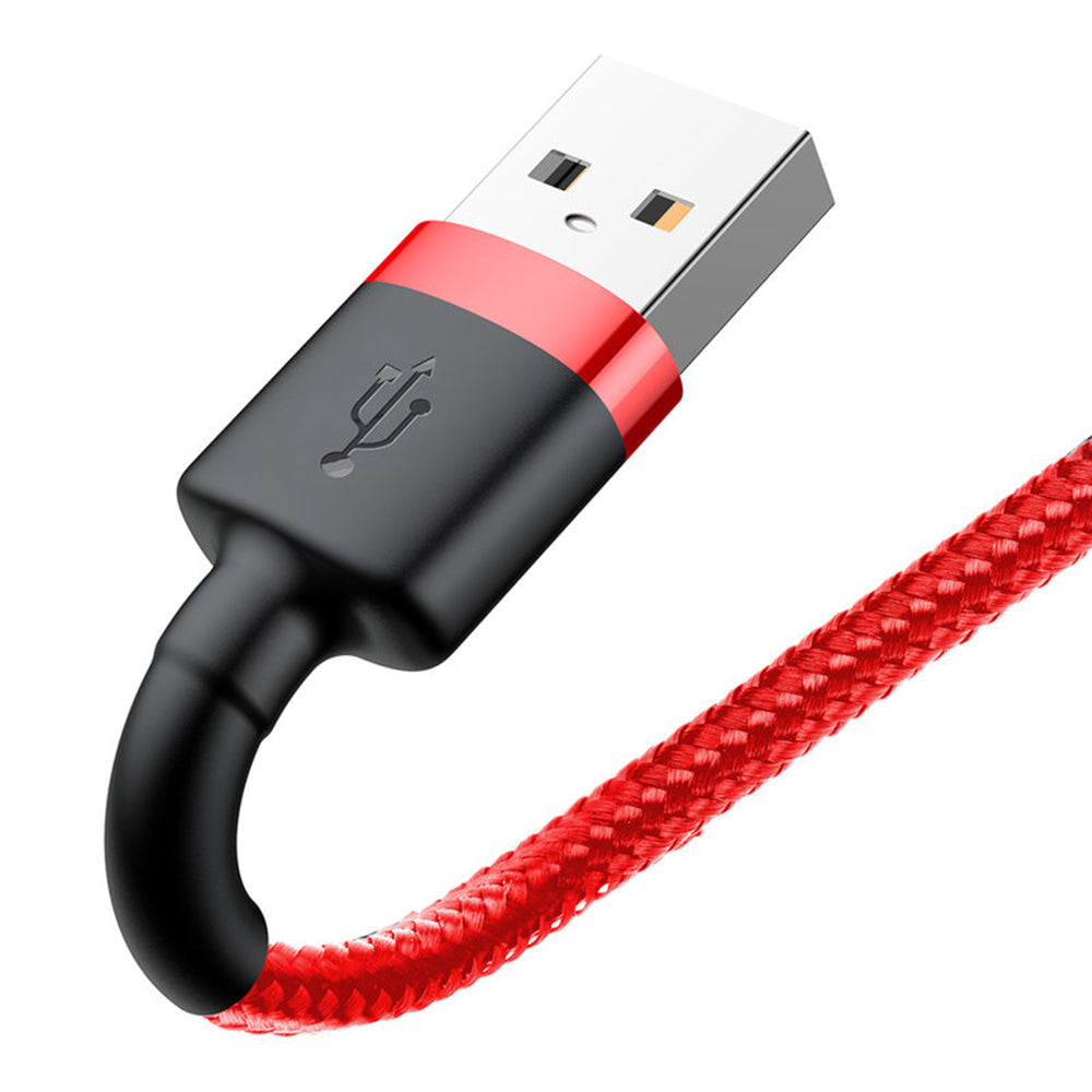 Baseus - Data Cable Cafule (CALKLF-B09) - USB to Lightning, 2.4A, 480Mbps, 1m - Red