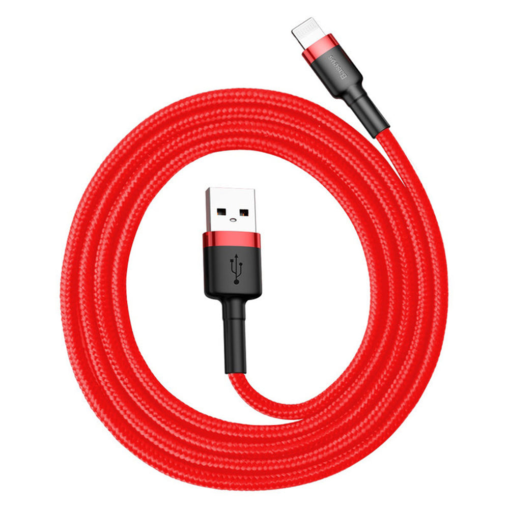 Baseus - Data Cable Cafule (CALKLF-B09) - USB to Lightning, 2.4A, 480Mbps, 1m - Red