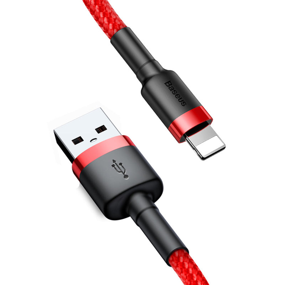 Baseus - Data Cable Cafule (CALKLF-B09) - USB to Lightning, 2.4A, 480Mbps, 1m - Red