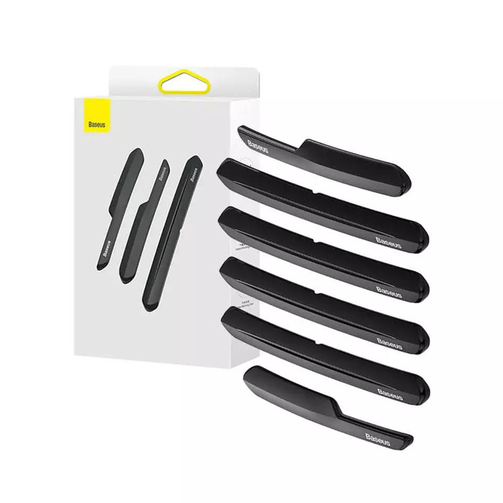 Baseus - (6 pack) Airbag Bumper Strip (C12051300111-00) - TPU, for Tesla Door Protection - Black