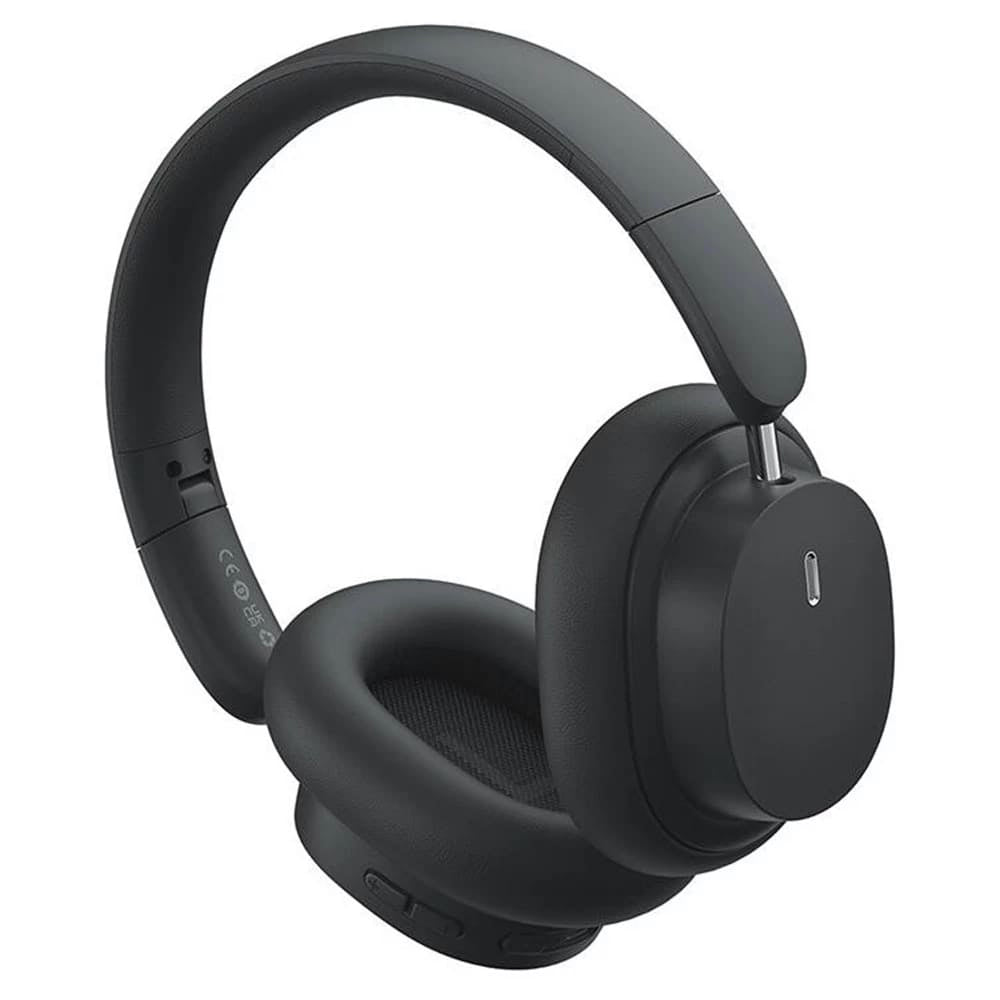 Baseus - Wireless Headphones Bowie D05 (A00024601113-00) - Bluetooth 5.2, ENC Noise Cancelling for HD Calls - Black