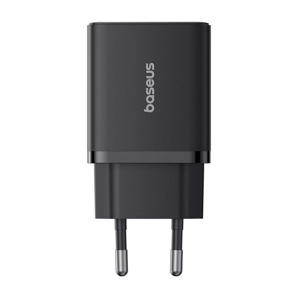 Baseus - Wall Charger (P10111402113-00) - GaN, 2x USB, Type-C, Fast Charging, 30W - Cluster Black