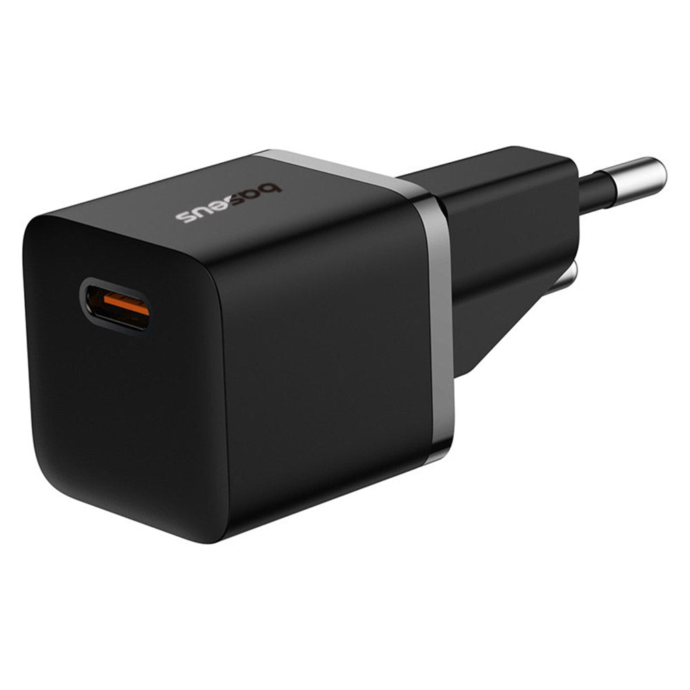 Baseus - Wall Charger (P10110900113-00) - Type-C Cable Included, GaN, Type-C, 20W, 1m - Cluster Black