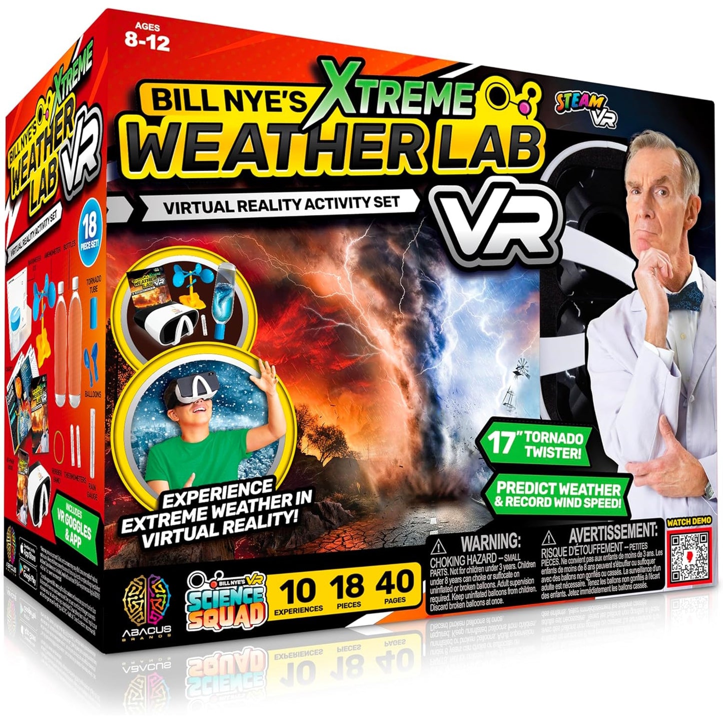 Abacus Brands Bill Nye'S Weather Kit Xtreme Weather Lab Vr Επιστημονικό Σετ Εικονικής Πραγματικότητας – Πλήρης Αγγλική Έκδοση – Περιλαμβάνει Γυαλιά Vr – Θήκη για κινητό από το PhoneBazaar.gr