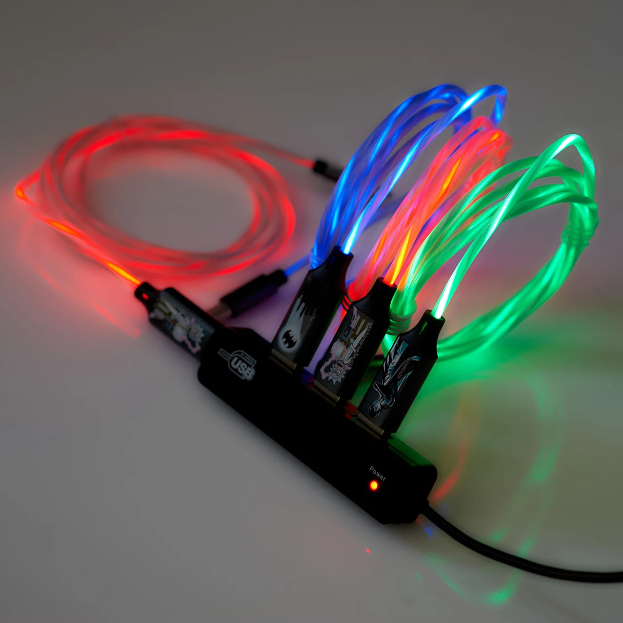 Lazerbuilt Batman Light-Up USB-C Φωτιζόμενο καλώδιο φόρτισης μήκους 1,2 μέτρα