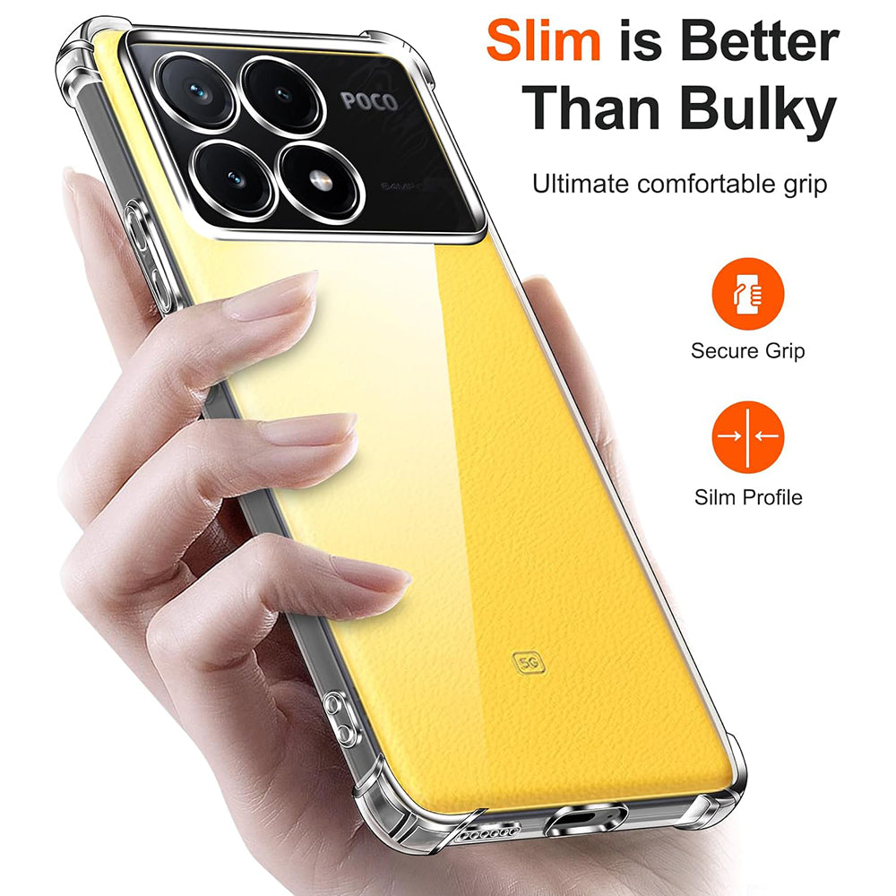 Techsuit - Shockproof Clear Silicone - Xiaomi Poco X6 Pro - Clear