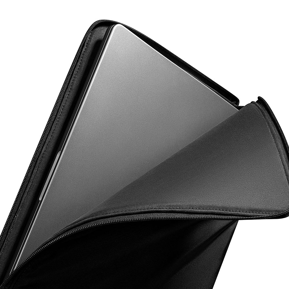 Tomtoc - Voyage Laptop Sleeve (A10F2D1) - 45° Diagonal Lines, Water-Resistant, 16" - Black