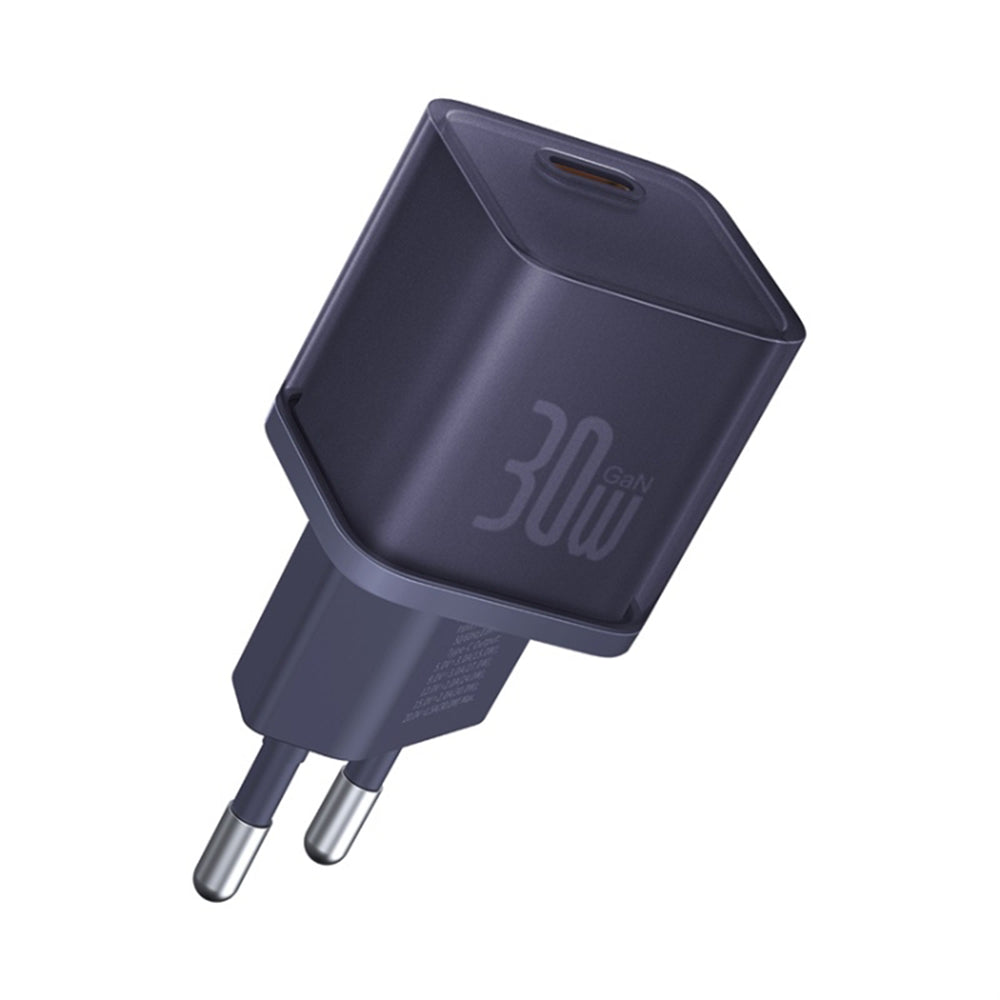 Baseus - Wall Charger Gallium Nitride (P10162504523-00) - GaN5S, Type-C, Fast Charge, 30W - Purple
