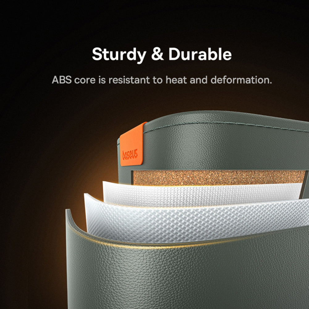 Baseus - Car Storage Box OrganizeFun (C20256502831-00) - PU, Cotton, 270 x 170 x 168mm - Frosted Grey