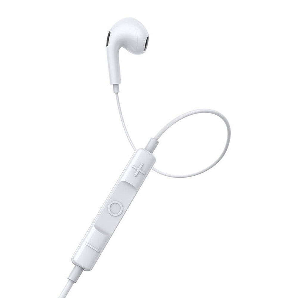 Baseus - Wired Earphones Encok CZ17 (A00170000213-Z1) - Type-C, half-in-ear, 1.1m, 20Hz-20kHz - Moon White
