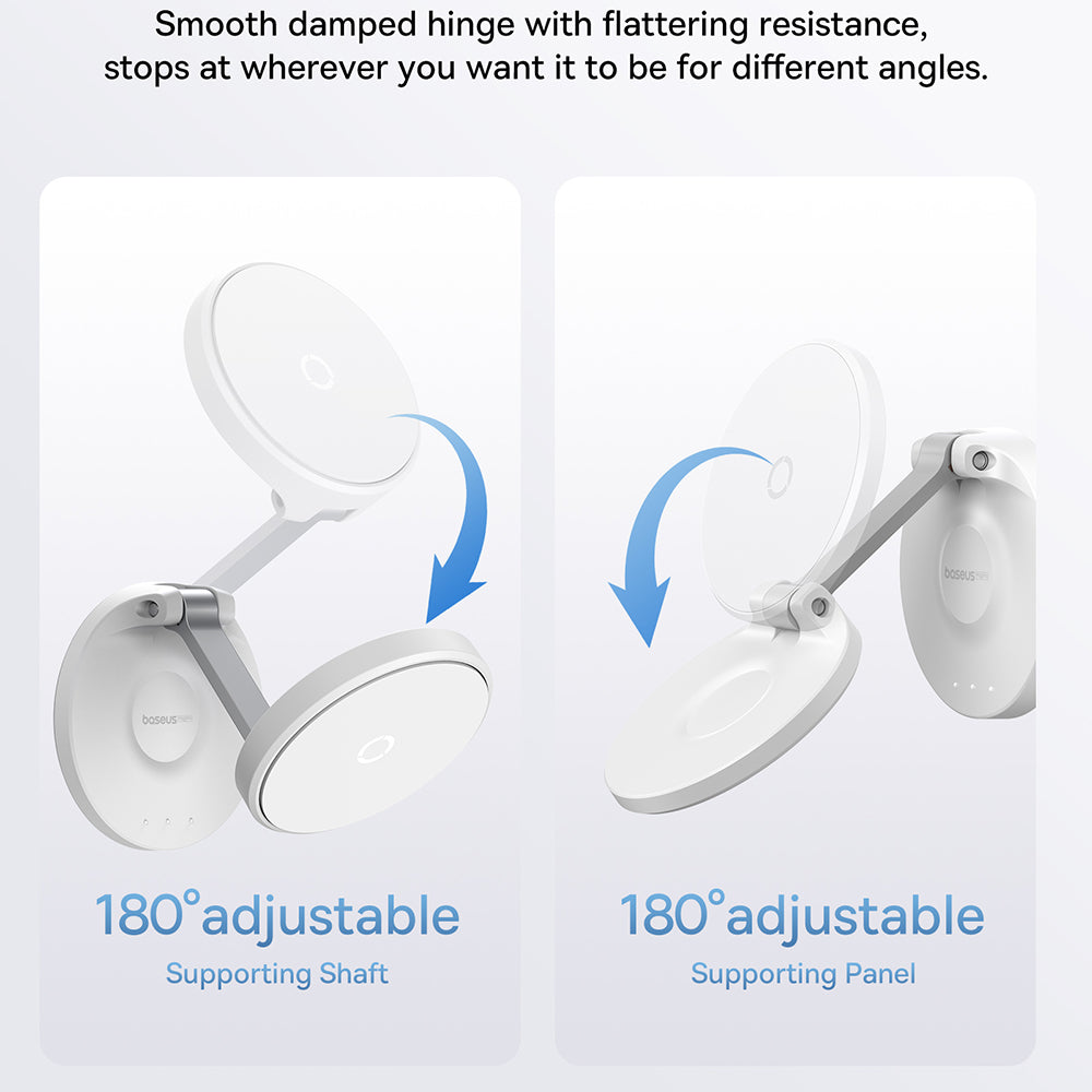 Baseus - Desk Holder MagPro (B10564101211-00) - Foldable Phone Mount - White