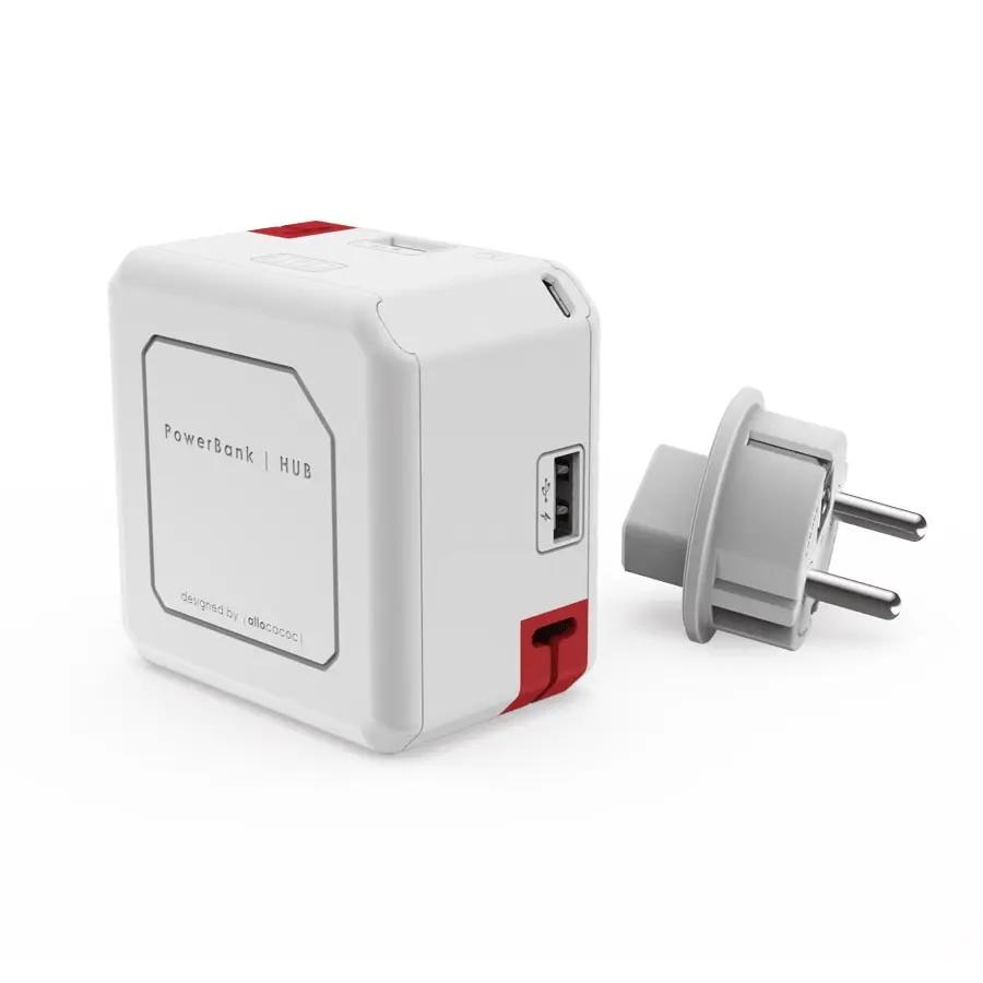 Designnest® PowerUSB |Portable| (5000mAh) Φορητό Hub & Powerbank 4 θέσεων USB-A – PhoneBazaar