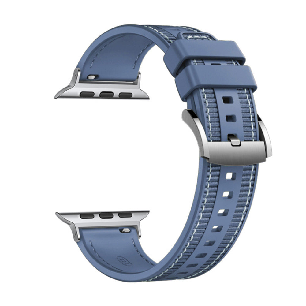 Techsuit - Watchband 32mm (W051) - Apple Watch 1/2/3/4/5/6/7/8/9/10/11/SE/SE 2/SE 3 (38/40/41/42mm) - Dark Blue