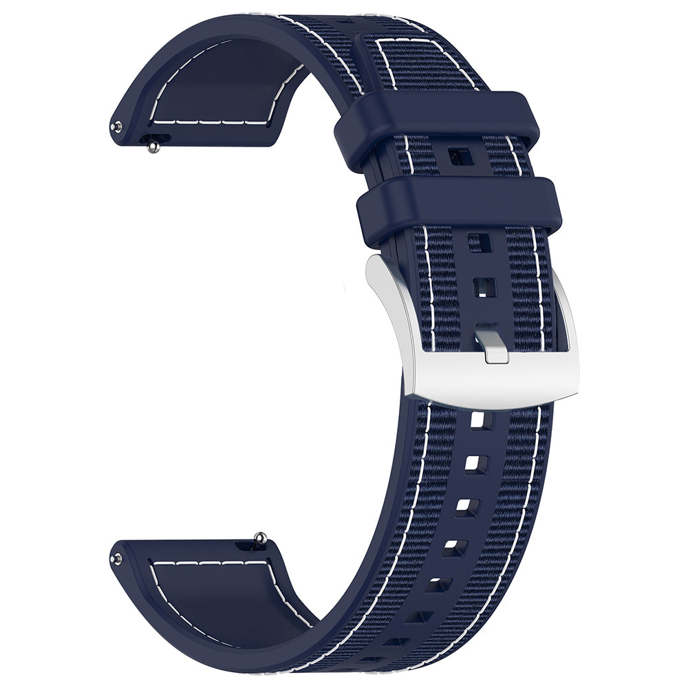Techsuit - Watchband 22mm (W051) - Huawei Watch GT 2 (46mm)/GT 2 Pro/GT 3 Pro (46mm)/Ultimate, Xiaomi Watch S1 - Dark Blue