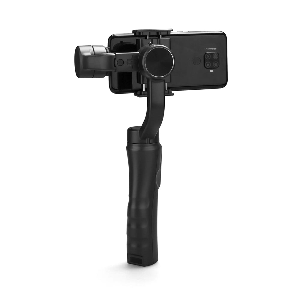 Techsuit - Phone Gimbal (F6) - with 3 Axis Anti Shake, Sport Inception, Face Tracking, Remote Control, 2200mAh - Black