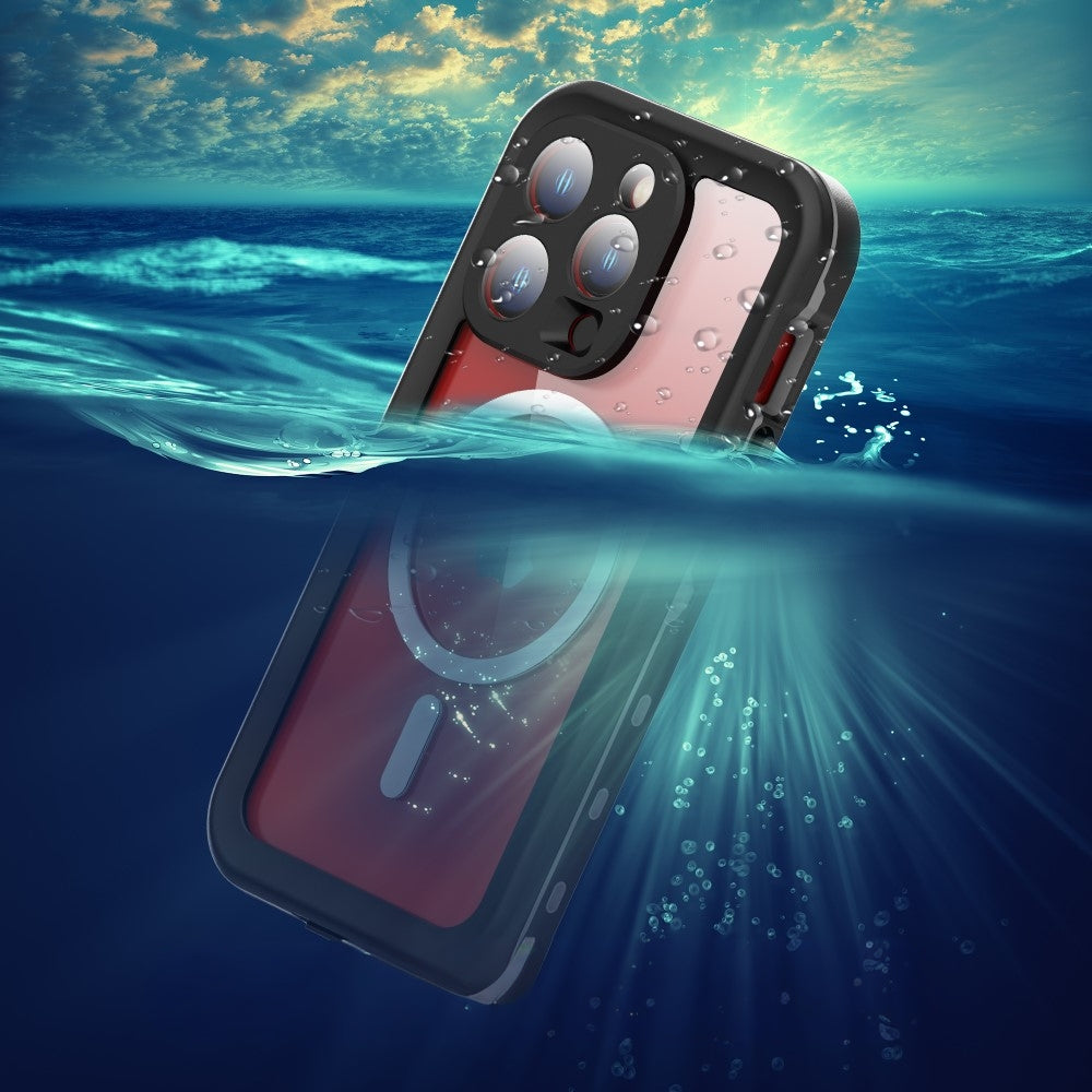 ShellBox - Waterproof IP68 MagSafe Case - iPhone 15 Pro - Black