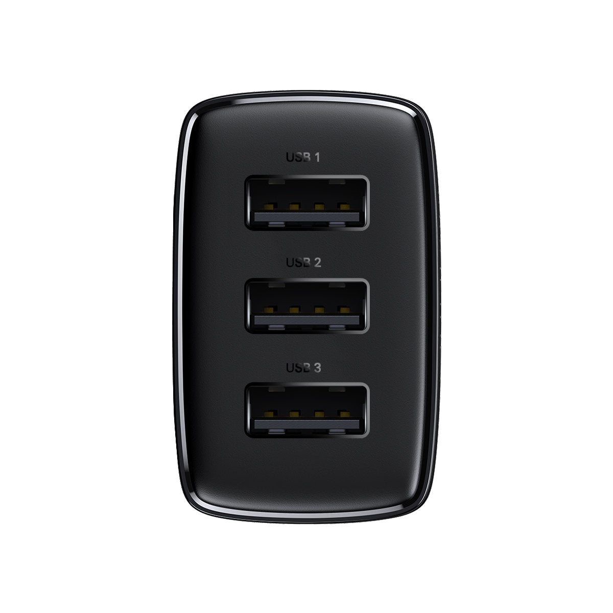 Baseus - Wall Charger Compact (CCXJ020101) - Universal Compatibility, 3 x USB, 17W, 5V - Black