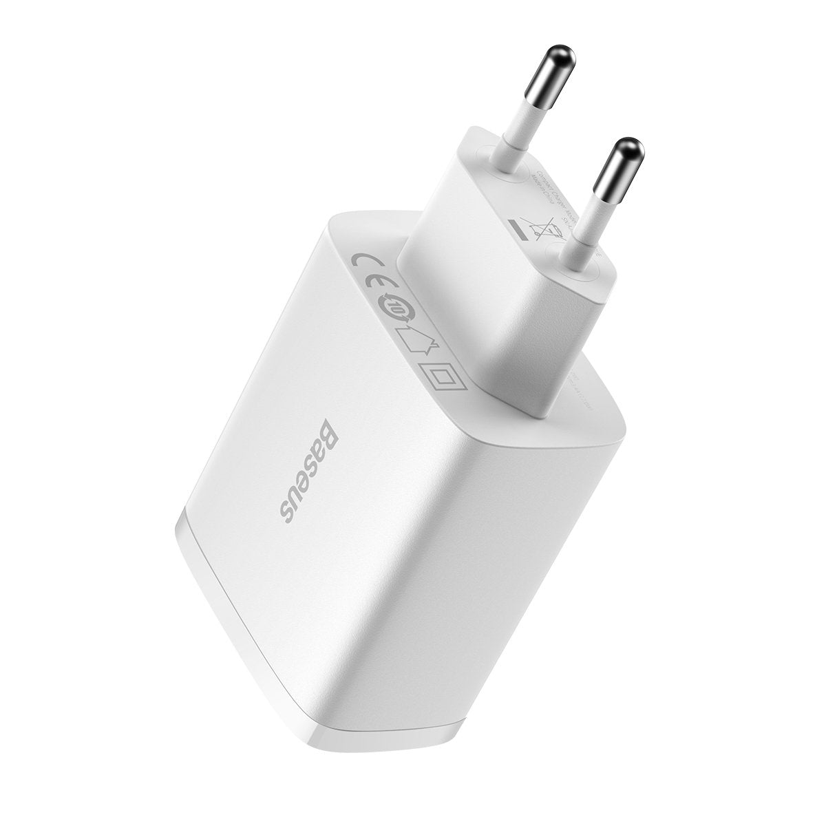 Baseus - Wall Charger Compact (CCXJ020102) - Universal Compatibility, 3 x USB, 17W, 5V - White