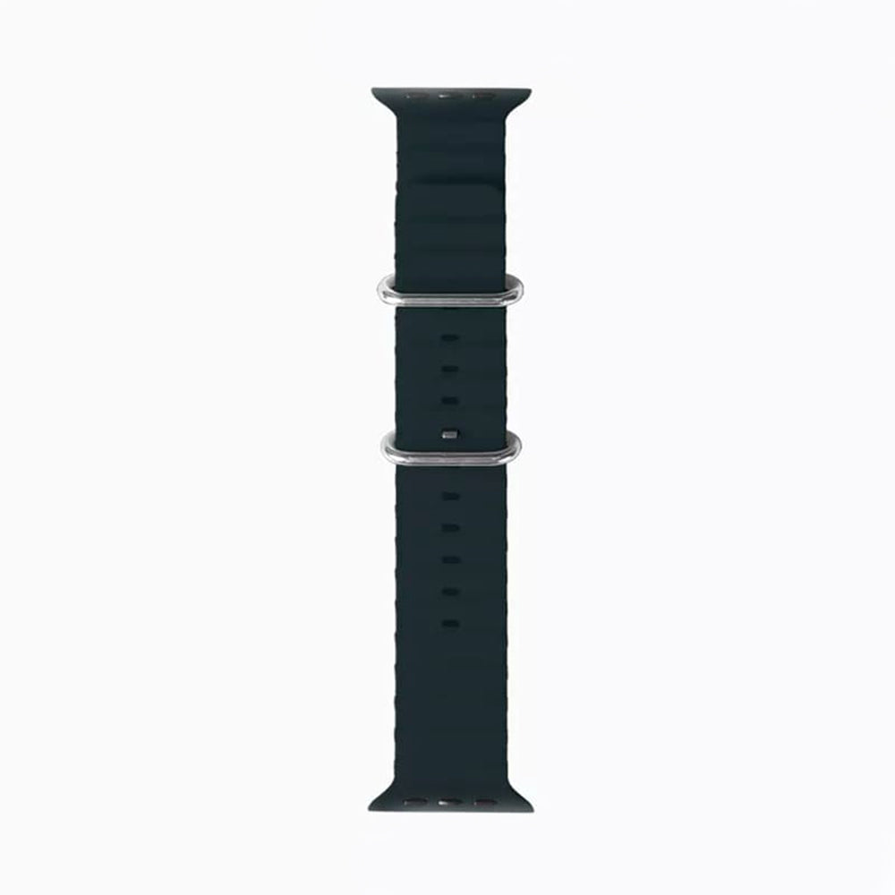 Techsuit - Watchband (W038) - Apple Watch 1/2/3/4/5/6/7/8/9/10/11/SE/SE 2/SE 3 (38/40/41/42mm) - Black