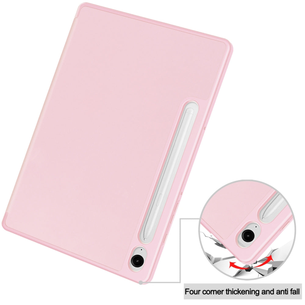 Techsuit - Flex Trifold (with Pencil Holder) - Galaxy Tab S9 / S9 FE / S10 FE - Pink