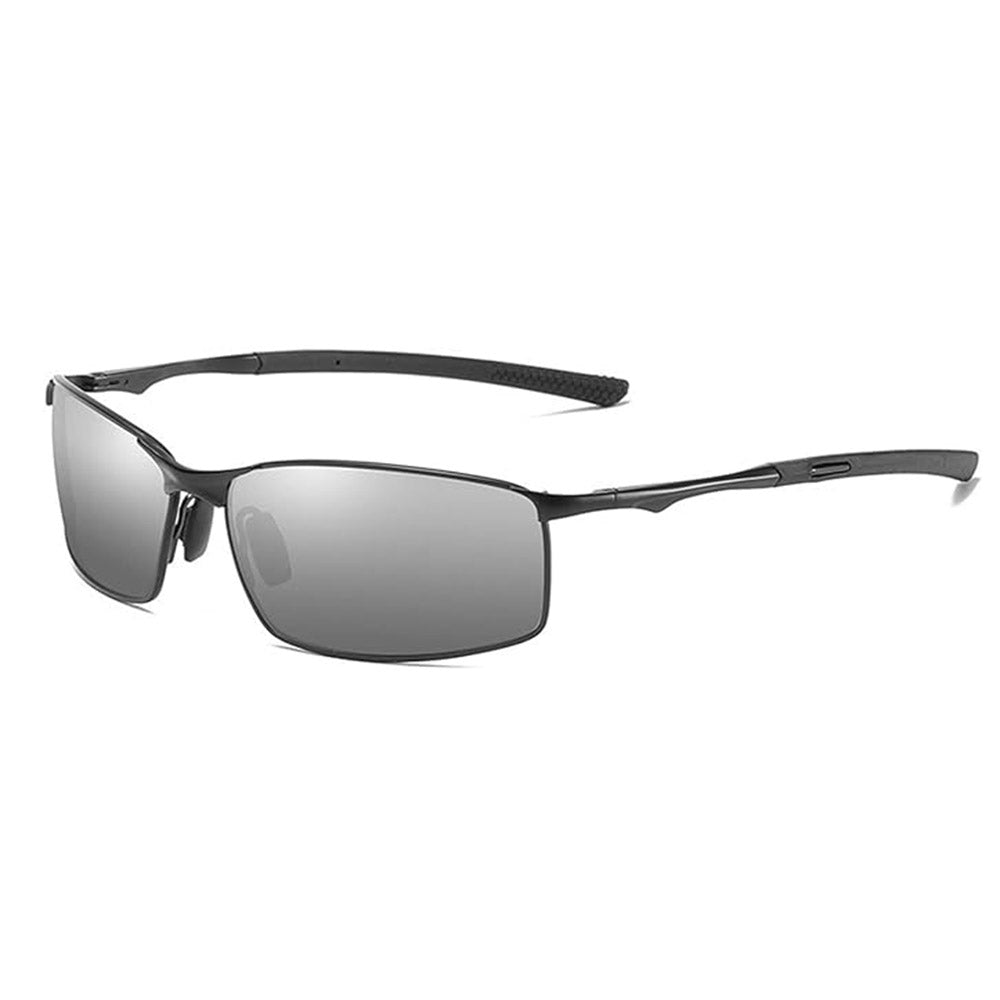 Techsuit - Μόδα > Αξεσουάρ > Γυαλιά Ηλίου Polarized (559) - for Men, with UV Protection and Metal Frame, Rectangular - Gun Color / Black