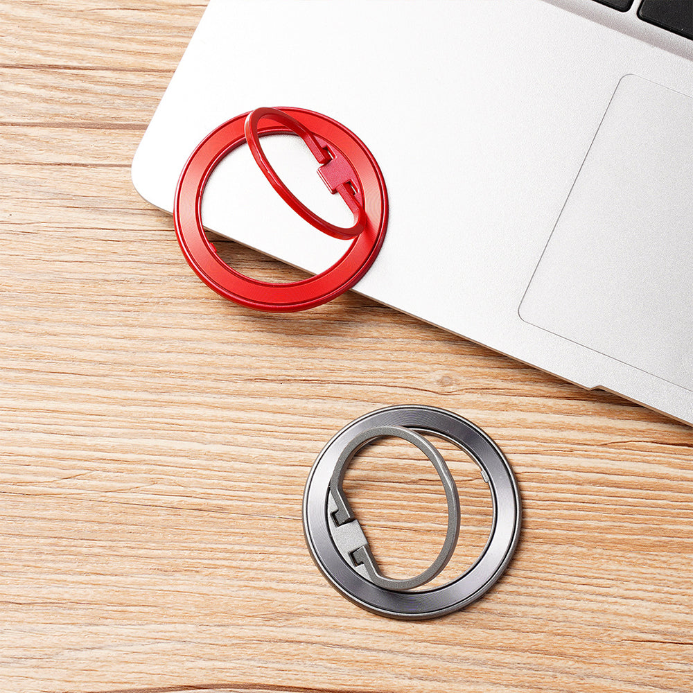 Techsuit - MagSafe Phone Ring (MPR2) - Round Shape, Aluminium Alloy - Red