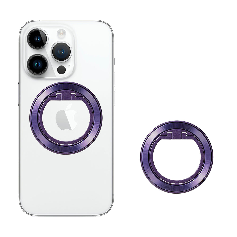 Techsuit - MagSafe Phone Ring (MPR2) - Round Shape, Aluminium Alloy - Purple