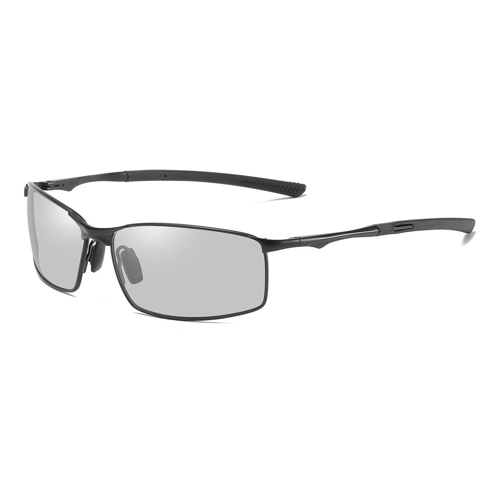 Techsuit - Μόδα > Αξεσουάρ > Γυαλιά Ηλίου Polarized (559) - for Men, with UV Protection and Metal Frame, Rectangular - Black / Photochromic