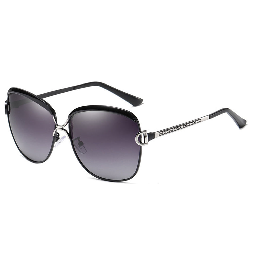 Techsuit - Μόδα > Αξεσουάρ > Γυαλιά Ηλίου Polarized (8702) - for Women with UV Protection, Metal Frame - Black