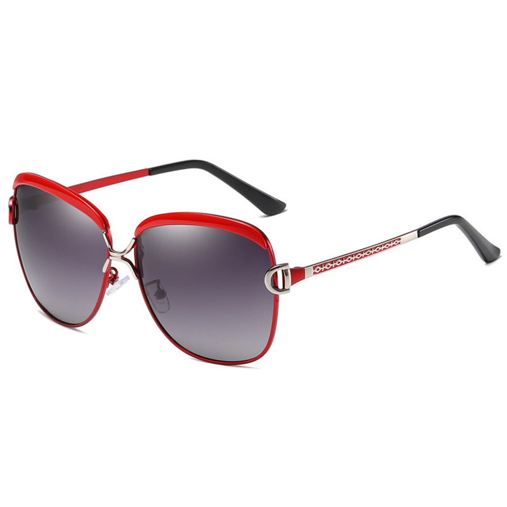 Techsuit - Μόδα > Αξεσουάρ > Γυαλιά Ηλίου Polarized (8702) - for Women with UV Protection, Metal Frame - Red