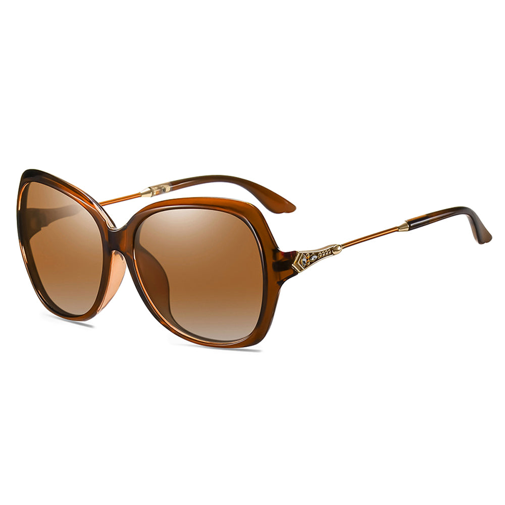 Techsuit - Μόδα > Αξεσουάρ > Γυαλιά Ηλίου Polarized (8881) - for Women with UV Protection, PC - Brown
