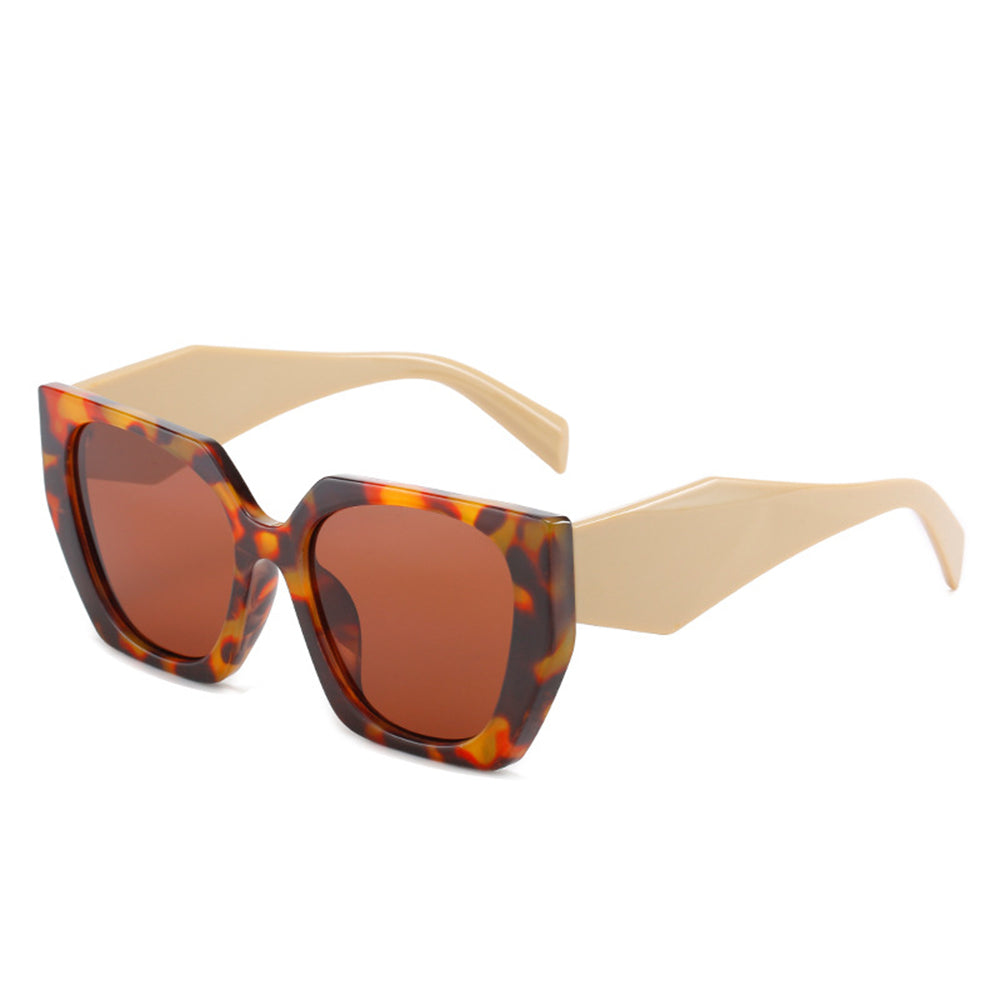 Techsuit - Μόδα > Αξεσουάρ > Γυαλιά Ηλίου (3967) - for Women, PC Frame and Lens - Leopard / Brown
