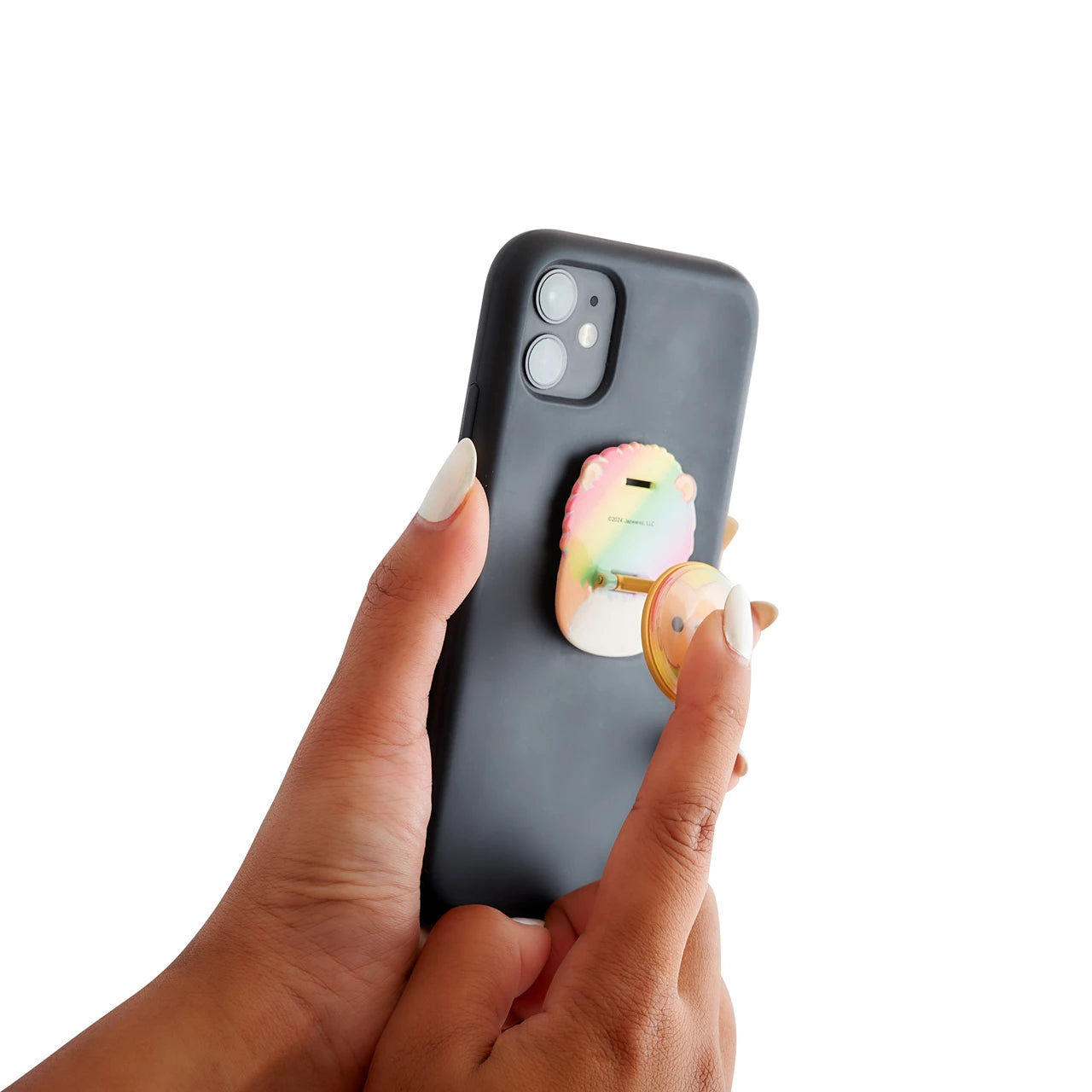 Lazerbuilt Squishmallows Leonard the Lion – Universal Phone Grip & Βάση Στήριξης